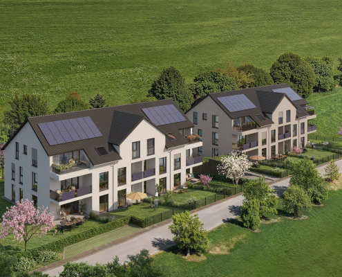 Am Samfeld-Friedberg-Neubau-Vogelperspektive